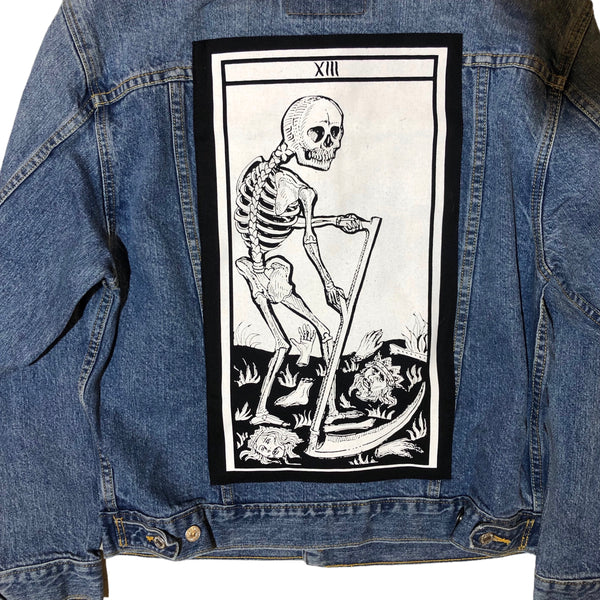 Ooak Death Denim Jacket by Tooth and Claw