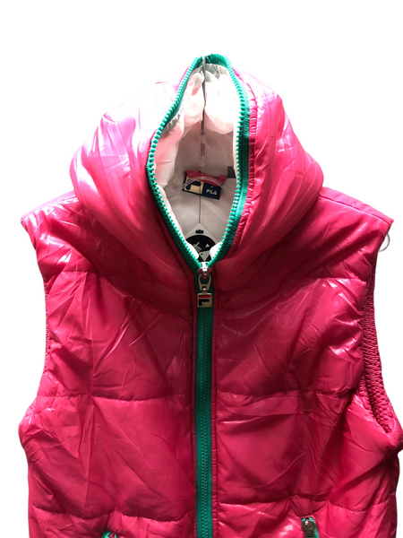 Vintage Pink FILA Puffer Vest