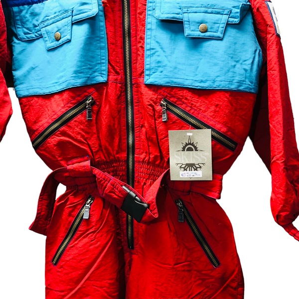 Vintage Color Blocked Snow suit by Skiss