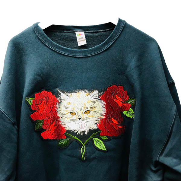 Embellished Cat Sweater