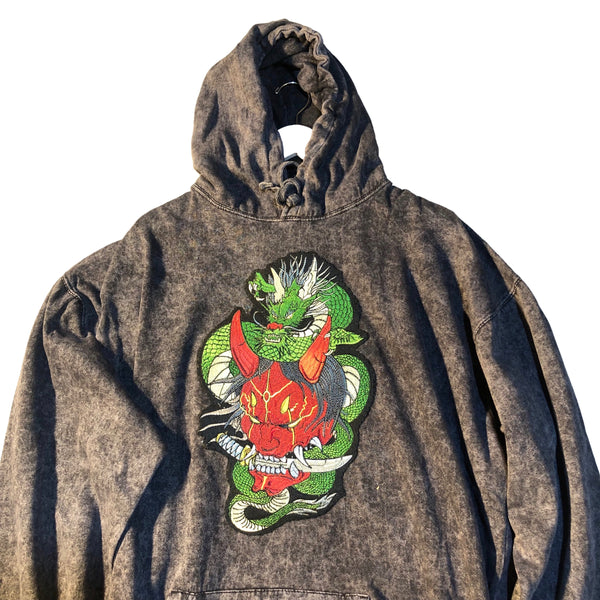 Embellished Japanese Dragon  Hoodie