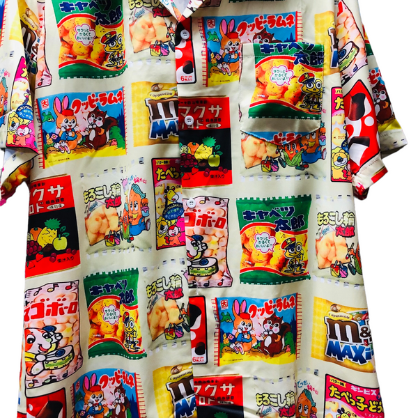 Back In Stock!  Japanese Snacks Button up
