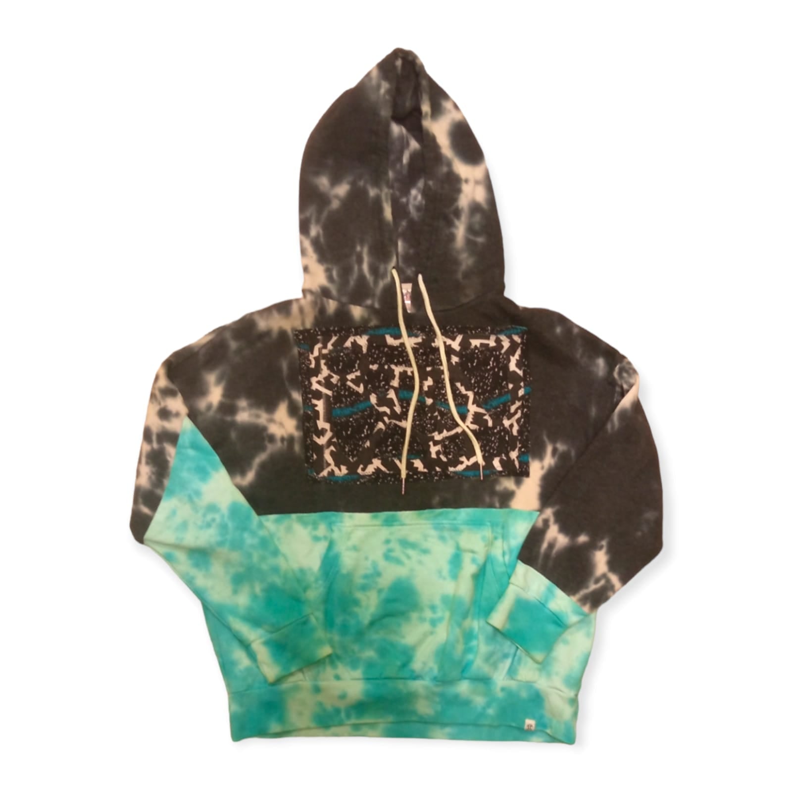 Hand Patchwork Fleece Hoodie by Pattern Nation