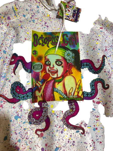 Octopus Girl Splatter Hoodie by Blim