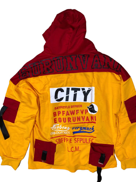 Red Yellow Pullover hoody