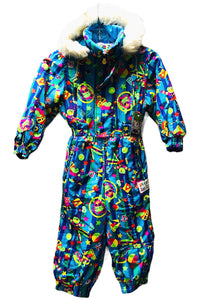 Vintage Colorful Kids Snow suit by phenix from Japan