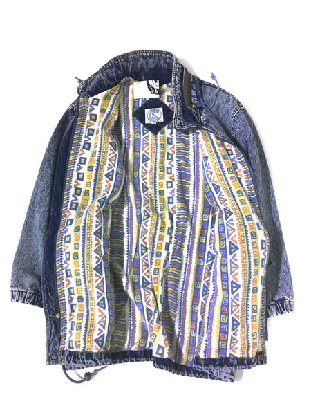 Current Seen Vintage Acid Wash Jean Jacket
